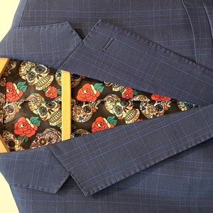 Bespokeville Blazer with windowpane pattern